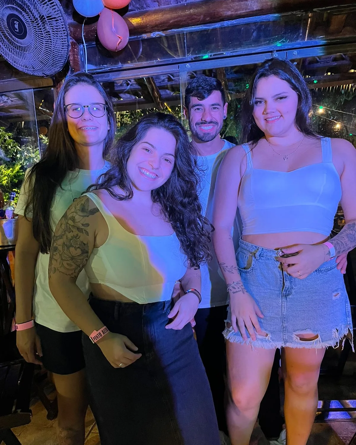Galera reunida no Ponto Alto