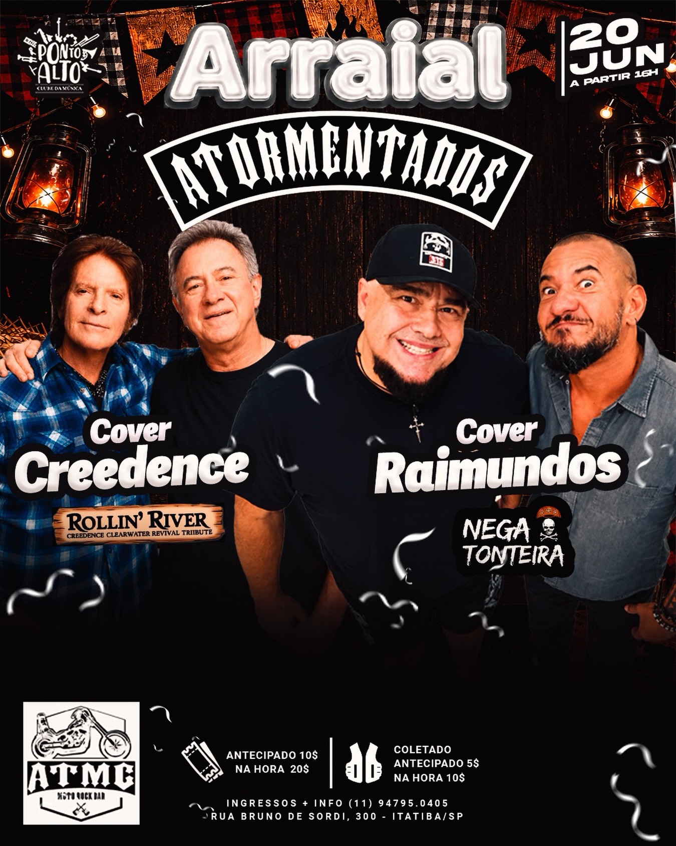 Flyer Arraial Atormentados