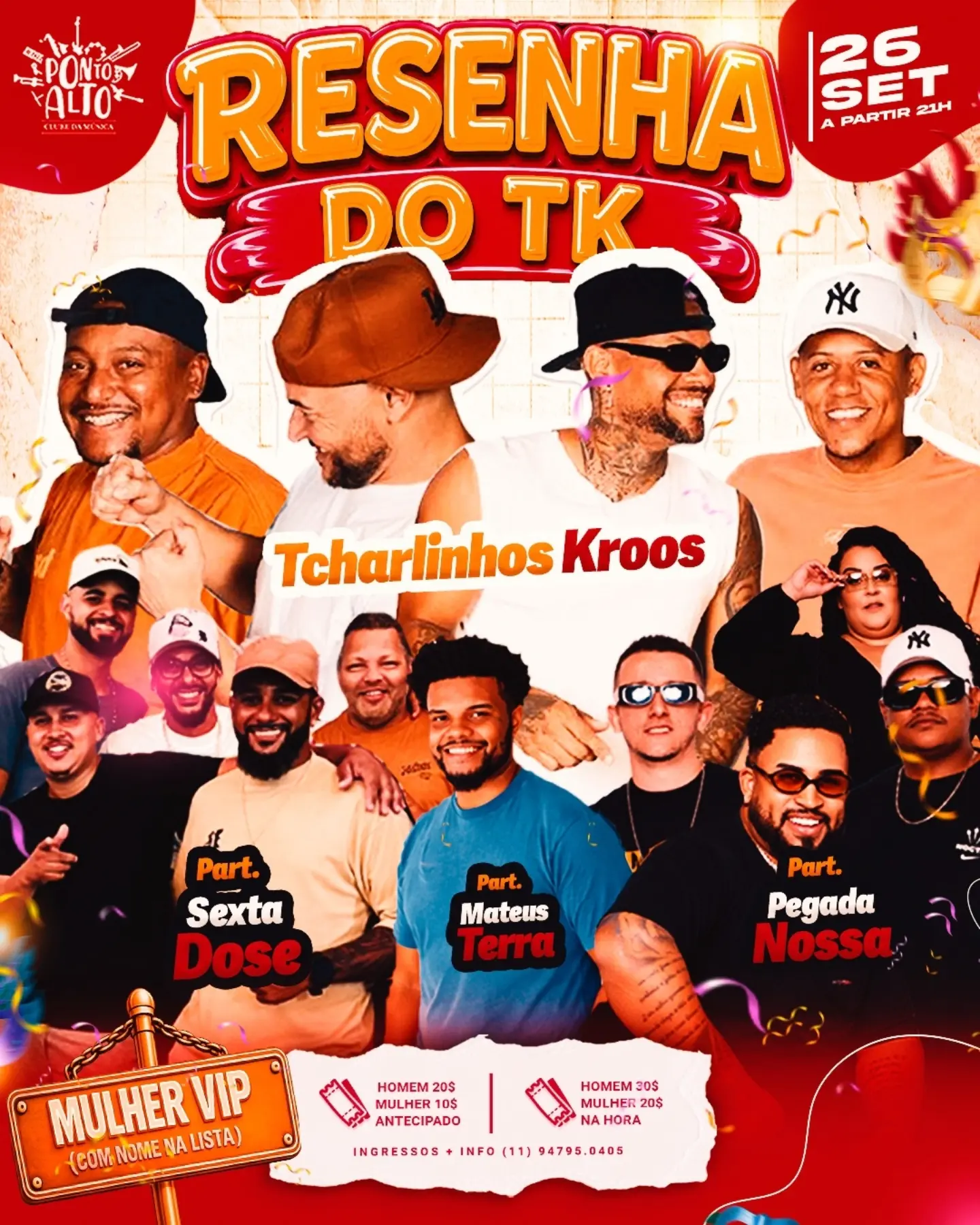 Flyer Resenha do TK